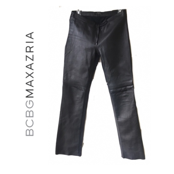 BCBGMaxAzria Pants - BCBGmaxazria black leather pants